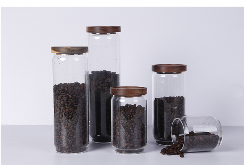 WISHOME Deer - Shaped Bamboo Lid Borosilicate Glass Storage Jars Main Product Image